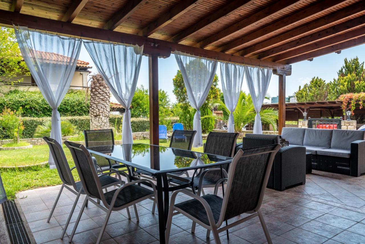 Blue Thea Luxury Villa In Afitos Exterior foto