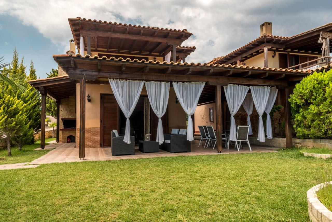 Blue Thea Luxury Villa In Afitos Exterior foto